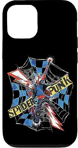 Hülle für iPhone 13 Marvel Spider-Man: Im Spider-Verse-Spider-Punk-Web