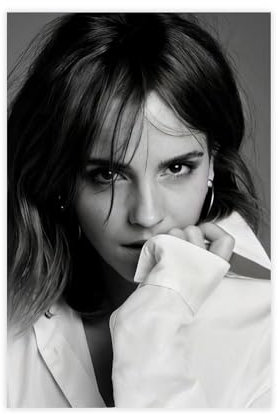 AAVEDA Emma Watson Leinwand-Poster, Schlafzimmer-Dekor, Sportlandschaft, Büro, Raumdekoration, Geschenk, ungerahmt, 30 x 45 cm