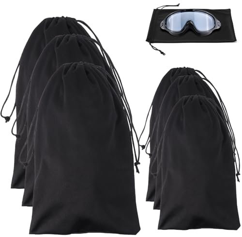 Eowppue 6 Teile Mikrofaser-Taschen mit Kordelzug,stoffbeutel klein,stoffbeutel mit kordelzug für die Aufbewahrung Ihrer persönlichen Gegenstände