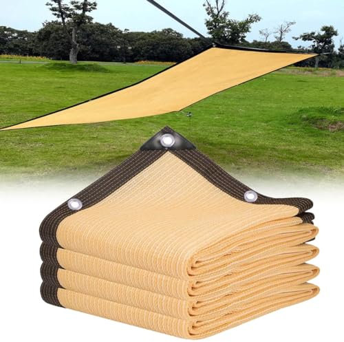 Rete Telo Ombra Per Giardino Rete Ombreggiante Con Occhielli, 1 X1m 2x3.0m 3x5m 6x8m 8x10m Panno Ombreggiante Tessuto Da Ombra Per Esterni Per Pianta, Patio, Serra Di Verdure(Size:3x6m(10x30ft))