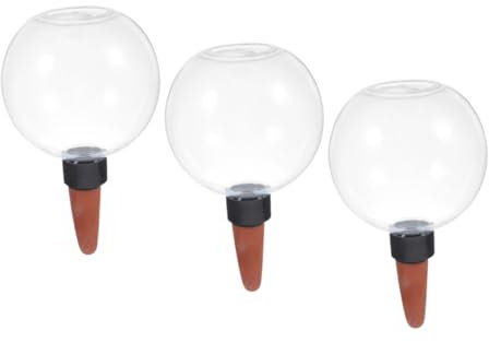 CIMAXIC Globo di Irrigazione Automatica per Piante da 3 Pezzi Inserto per Vaso di Fiori Dispositivo di Irrigazione per Vacanza Strumento di Annafficamento