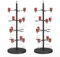 lesolar 2Pack Cocktail Tree Stand, 4 Tiers 16 Holders Champagne Display Stand for Wedding Party, Cocktail Tower Display Stand, Suitable for Cocktails, Champagne, Wine (Black)
