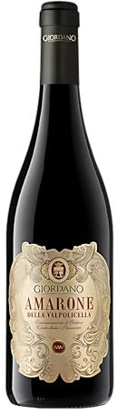 GIORDANO VINI Amarone Valpolicella DOCG 2020 - Vino Rosso Pregiato, Gusto Morbido e Potente, Veneto, 15% vol, 1 Bottiglia da 75 cl