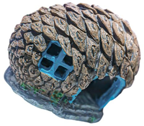 BESPORTBLE Aquarium-Dekoration, Versteck Aus Harz, Tannenzapfen-unterschlupf Für Fische, Süße Und Interessante Aquarium-Dekoration, Interessante Aquarium-Dekoration