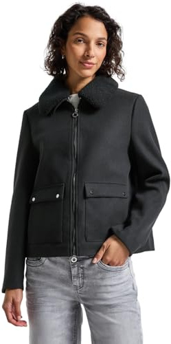 Street One Damen Jacke mit abnehmbarem Kragen