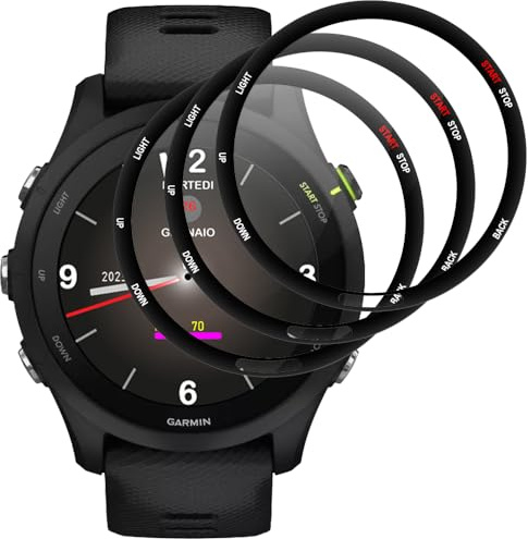 Beukei Protector de Pantalla Compatible con Garmin Forerunner 255/255 music, 3 Piezas pantalla vidrio, [Cristal Dureza 9H] [Anti-Rayaduras] cristal