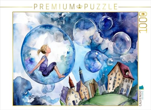 Puzzle · In Einer Seifenblase die Welt erkunden | Ein Motiv aus dem Kalender „Wind, du himmlisches Kind · 1000 Teile · Lege-Größe 64 × 48 cm · CALVENDO Puzzle