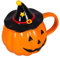 ABOOFAN Taza de Cerámica de Calabaza para Halloween Taza Cara de Calabaza para Oficina y Hogar Resistente y de Limpiar