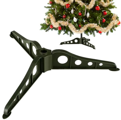 VICASKY Detachable Christmas Tree Stand Base, Artificial Tree Bracket Replacement with Foldable Legs Shrub Holder for DIY Craft Xmas Holiday Home Decor