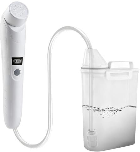 Bidet Portatile Post Parto, Bidet Portatile da Viaggio, Peri Bottle Post Parto con 3l Serbatoio d'acqua, Ricaricabile Doccetta Elettrico Portatile per Camper Doccia Igiene Personale Cura Femminile