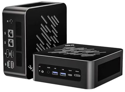 Vremqzold Gaming Mini PC, Ryzen 9 6900HX (up to 4.9GHz), OCuLink & USB4.0, Dual 2.5G LAN, Dual PCIe4.0 NVMe, DDR5 4800MHz, WiFi6 BT5.2, HDMI2.1 DP2.1, Win11 Pro,kompaktes Metallgehäuse
