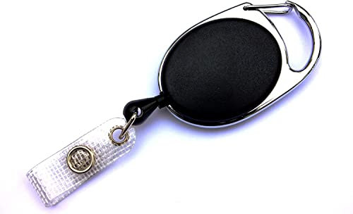 Waizmann.IDeaS® 1x Ausweisjojo Jojo Zipper Ausweishalter Kartenhalter Schlaufenclip Aufrollmechanismus Schlüsselanhänger