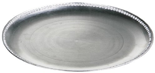 Premier Housewares Charger Plate with Diamante Edge - 33 cm, Silver