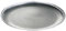 Premier Housewares Charger Plate with Diamante Edge - 33 cm, Silver
