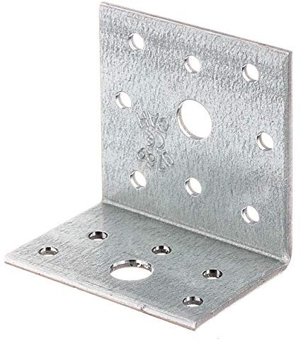 Alberts 866846 Équerre d'assemblage | galvanisée Sendzimir | 40 x 60 x 60 mm | kit de 50