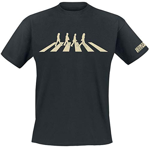 Officially Liscenced Product Men's The Beatles Abbey Road Silhouette Shirt