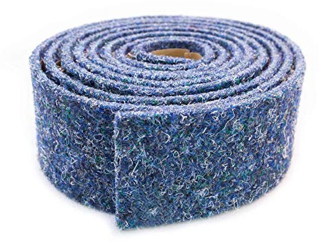 Nadelfilz MERLIN Bodenbelag 200x200 cm Blau | Robuste Auslegware mit 17dB Trittschallminderung | Stuhlrollengeeignet & farbecht | GUT-zertifizierter Nadelfilzboden für Büro Messe Hotel