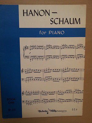 piano HANON SCHAUM Book 1