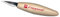FLEXCUT Skewed Detail Knife, Schnitzmesser, Kohlenstoffstahl, Kerbschnitzmesser, Griff: Holz, Wood Carving, scharfes Messer für Holz Schnitzwerkzeug, Bastler, Mehrfarbig