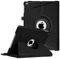 FINTIE Custodia Compatibile con iPad 9.7 Pollici 2018 2017 / iPad Air 2a / 1a - Girevole 360 Gradi di Rotazione Cover Protettiva Case con Auto Sveglia/Sonno, Nero