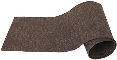 Filz-Kult, Filz Tischläufer, Tischband, schlicht und edel, Farbe nach Wahl, 30cm x 1,20m, braun-meliert