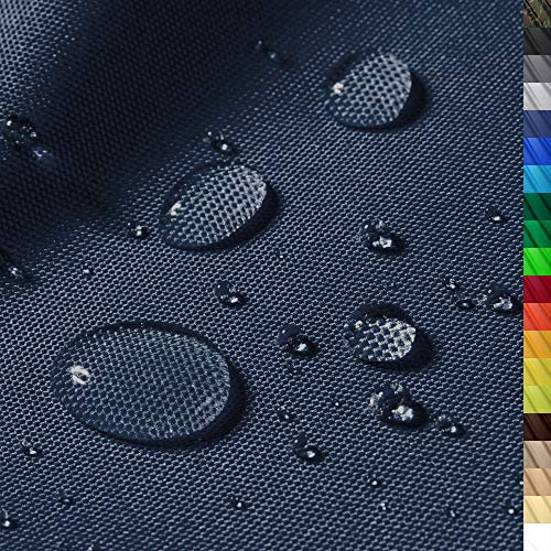 1buy3 – wasserdichter Polyesterstoff “Monaco” mit 12.000mm Wassersäule für Zelte, Abdeckplanen, Bezüge, Outdoorbekleidung & Co – Meterware 160cm Breite – reißfest & pflegeleicht (Farbe 16/Dunkelblau)