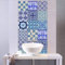 EXTSUD Adesivi per Piastrelle Stile Blu e Bianca Porcellana Wall Stickers da Mattonelle Parete in PVC Impermeabile Autoadesivo Decorazione per Cucina Bagno Fai da Te Set di 10 Pezzi