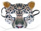 Rappa 160385 Lebensechte Tiermaske Gepardenmaske Karnevalsmaske Gepard