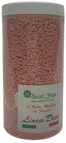 Deco MADE IN ITALY Granulat bunt pretrisco bunt leuchtenden ungiftig hypoallergen 2 3 mm verpackt in Dose 550 ml 750 gr Rosa
