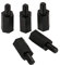 100 Piezas M3 Separador Macho Hembra M3 Nylon PCB Espaciador Tornillos Cilíndricos Hexagonales Kit Surtido 10mm + 6mm (Negro)