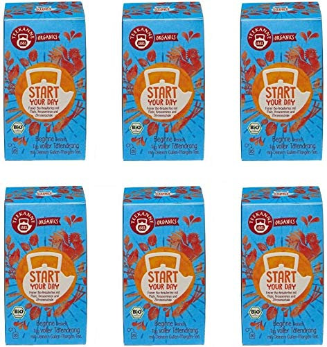 Teekanne Organic Bio Start Your Day, 6er Pack (6 x 36 g)