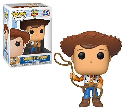 Funko Pop! Vinyl: Disney Pixar: Toy Story 4: Woody - Vinyl-Sammelfigur - Geschenkidee - Offizielle Handelswaren - Spielzeug Für Kinder und Erwachsene - Movies Fans - Modellfigur Für Sammler