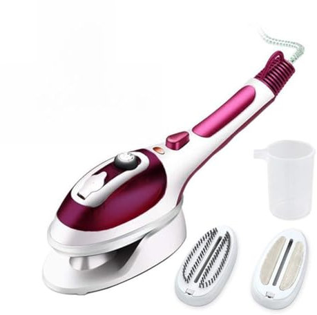 Beewanta Vaporizador de Ropa de Viaje, vaporizador portátil portátil de Ropa de Viaje Plancha Vertical y Plana Vaporizador de Tela portátil for el hogar y los Viajes (Color : Red)