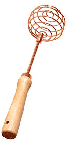 HEMOTON Schneebesen Zum Pürieren Aus Edelstahl Handrührgerät Zum Kochen Rührstab Zum Eierschlagen Backwerkzeug Mit Ergonomischem Holzgriff Rostfrei Und Spülmaschinenfest