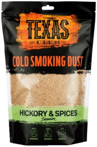 TEXAS CLUB Hickory & Spices Cold Smoke Dust 0.5 kg for Perfect BBQ Grill and Picnic Time