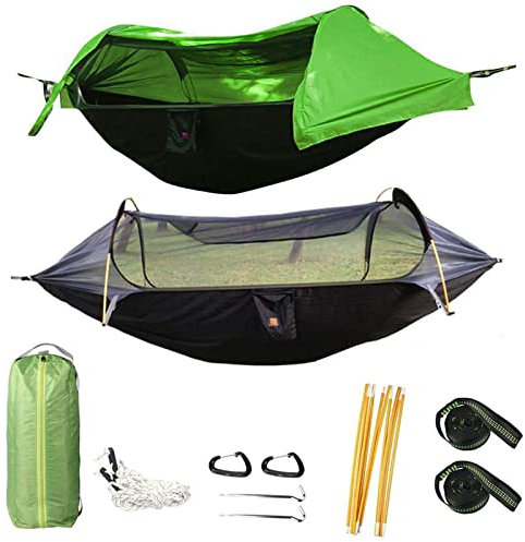 Hamac de camping 3 en 1 avec moustiquaire et sac léger