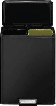 EKO - ESSENTIAL RECYCLER BIN 20+20L- Dual Compartment Pedal Rubbish Bin - Perfect for Kitchen & Home