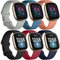 Charlam 6 Pezzi Cinturino Compatibile con Fitbit Versa 3/ Versa 4 Cinturino/Fitbit Sense/Sense 2 Cinturini, Cinturino di Ricambio per Sportivi Morbidi per Donna Uomo, Piccoli
