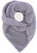 FASHION YOU WANT Damen KuschelSchal, Teddyfell Baumwolle Dreieckstuch Frauen Winterschal Herbstschal Warm Dreieck Schal Halstuch Scarf (grau)
