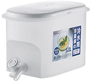 SYALEO Froide Distributeur de Boissons en Plastique Distributeur de Boissons pour réfrigérateur avec Filtre et Robinet Ice Cold Limonade Fruit Tea Container pour Cuisine Home Party Distributeur d'eau