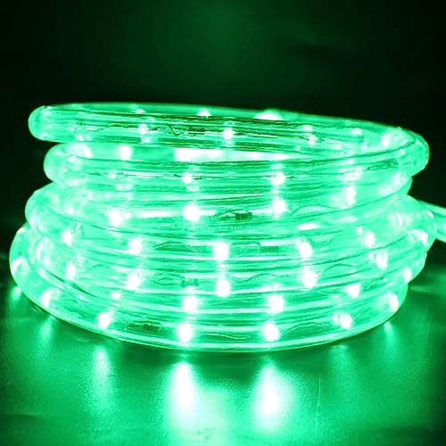 Wisada LED Lichtschlauch Außen 5M,36 LEDs/m LED Schlauch 220V LED Indoor Leuchtstoffröhre, Outdoor Grün LED Lichter Wasserdicht Lichterschlauch für Terrasse Wohnzimmer Weihnachten Partydeko
