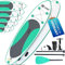 EXPLORER SUP L Stand Up Paddling Board Mint 320x79x15cm bis 130kg Komplettset mit Alu-Paddel, Rucksack, Pumpe, Finne und Flickenset