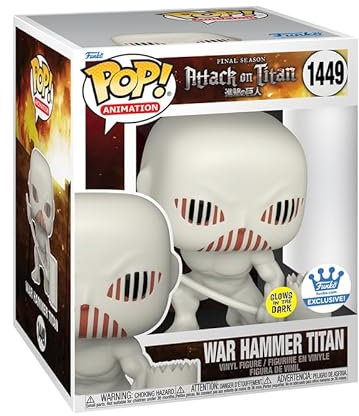 Funko Animazione: L'attacco dei giganti - Super War Hammer Titan * Glow in The Dark Shop Esclusiva