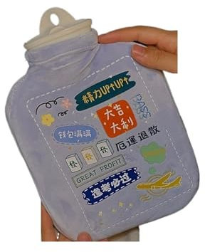 Bouteille d'eau chaude Sac d'eau chaude à Injection d'eau, mignon, sac d'eau chaude, dortoir d'étudiant rempli d'eau chaude, garde le ventre au chaud Bouteille d'eau chaude (Color : D-1000ml)