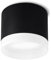 SSC-LUXon VORA Deckenspot flach rund mit Leuchtrand - Aufbaustrahler innen in matt schwarz inkl. GX53 LED 5W neutralweiß 230V