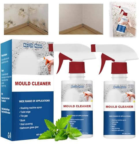 2PCS Mildew Cleaner Foam,Mould and Mildew Remover,Mould Remover Spray,Multi-Purpose Foam Cleaner,Mould and Mildew Spray,Black Mould Remover Spray,Effective Black Mold Removal,Anti Mold Paint Indoor