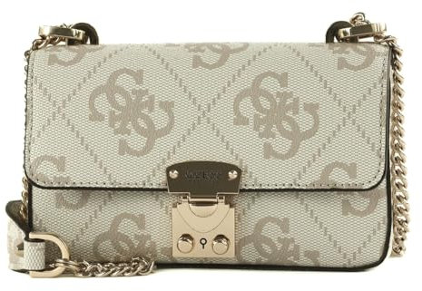 GUESS Eliette Logo Mini Convertible XBody Flap Dove Logo