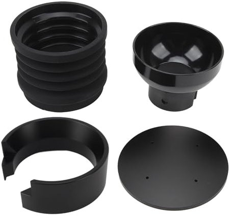 Einzeldosisbehälter für Kaffeemühle, 2-in-1-Funktion, Bohnenbehälter mit Silikonbalg, 58-mm-Dosierring für Eureka Mignon-Mühle (Atyhao5m0gr4ovps-11)