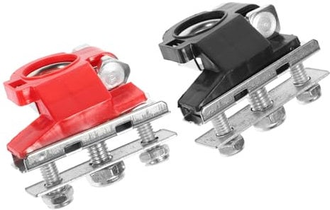 Gatuida 3-way Car Battery Terminal Connector Quick Release Post Clamps for Automotive