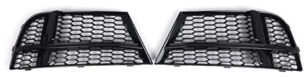 CNMVCJSAR Auto-Frontgrill Nebelscheinwerfer-Lünette Grill Frontstoßstange Kühlergrillabdeckung Für Audi A3 8V S-LINE Limousine SPORTBACK Für Cabrio 2017 2018 2019 Frontstoßstangengrill